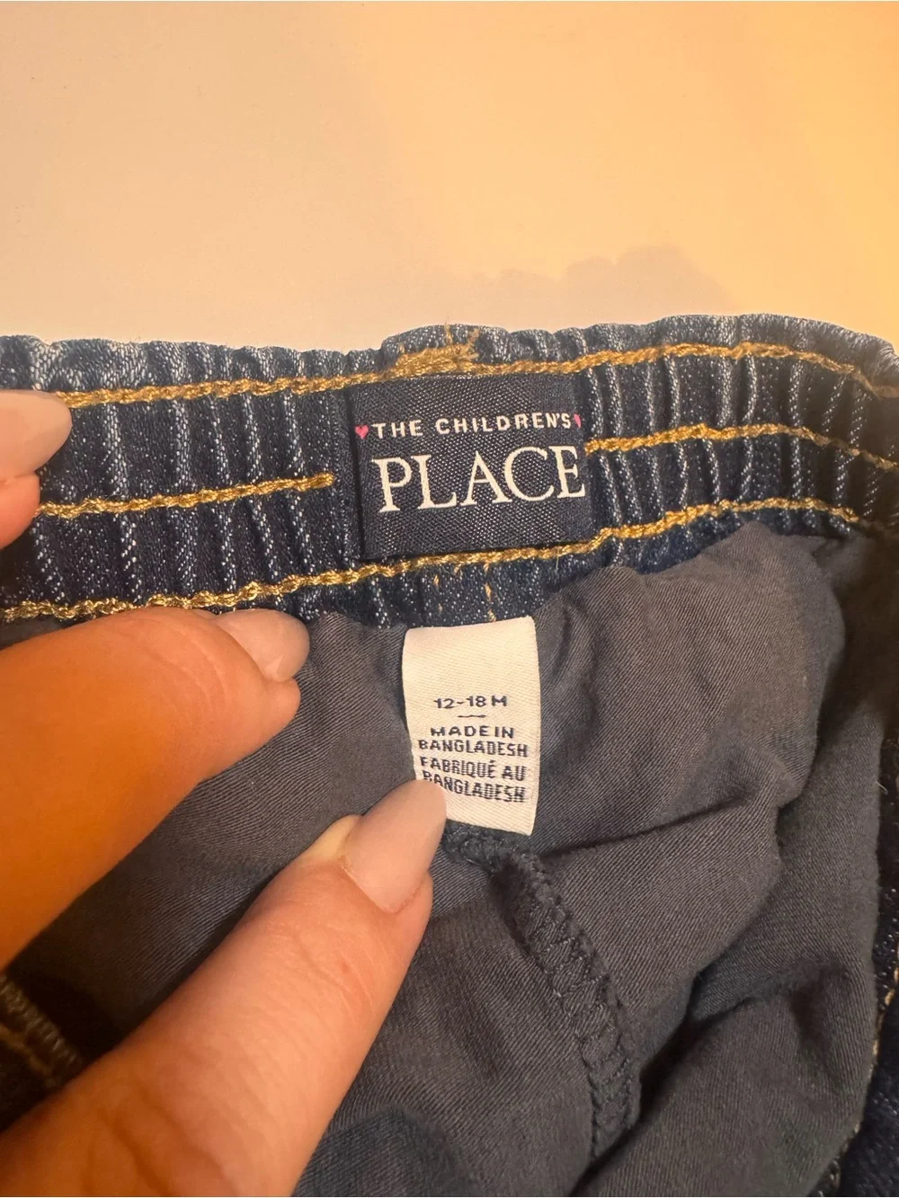 The Children’s Place Toddler Denim Skort – Size 12-18M